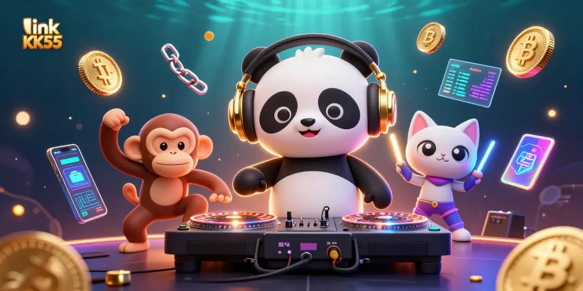 Experience the vibrant atmosphere of link KK55 with exciting 3D characters in a casino setting.