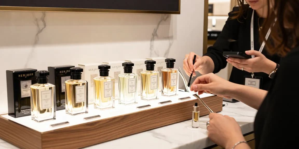Xerjoff perfumes elegantly displayed in a luxury retail setting showcasing the sophistication of fine fragrances.