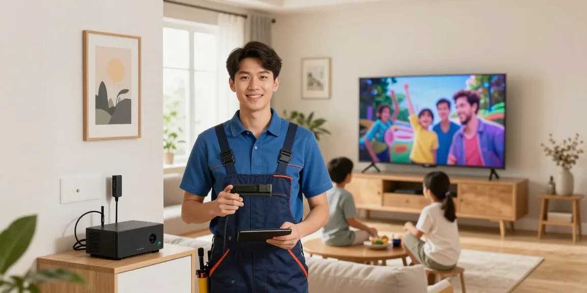 Local IPTV Services for community members, professional contractor ensuring quality installation of trusted IPTV systems.