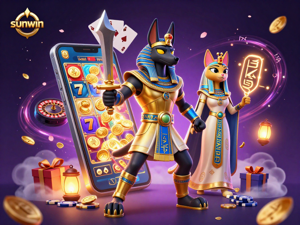 Engage with sunwin's thrilling slots featuring ancient Egyptian characters and dynamic gaming elements.