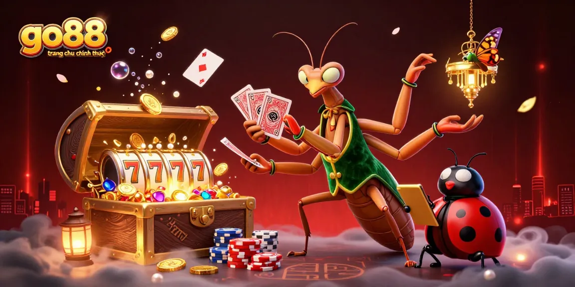 Engage in thrilling gameplay with Go88 trang chu chinh thuc, amidst a vibrant casino atmosphere and rich game elements.