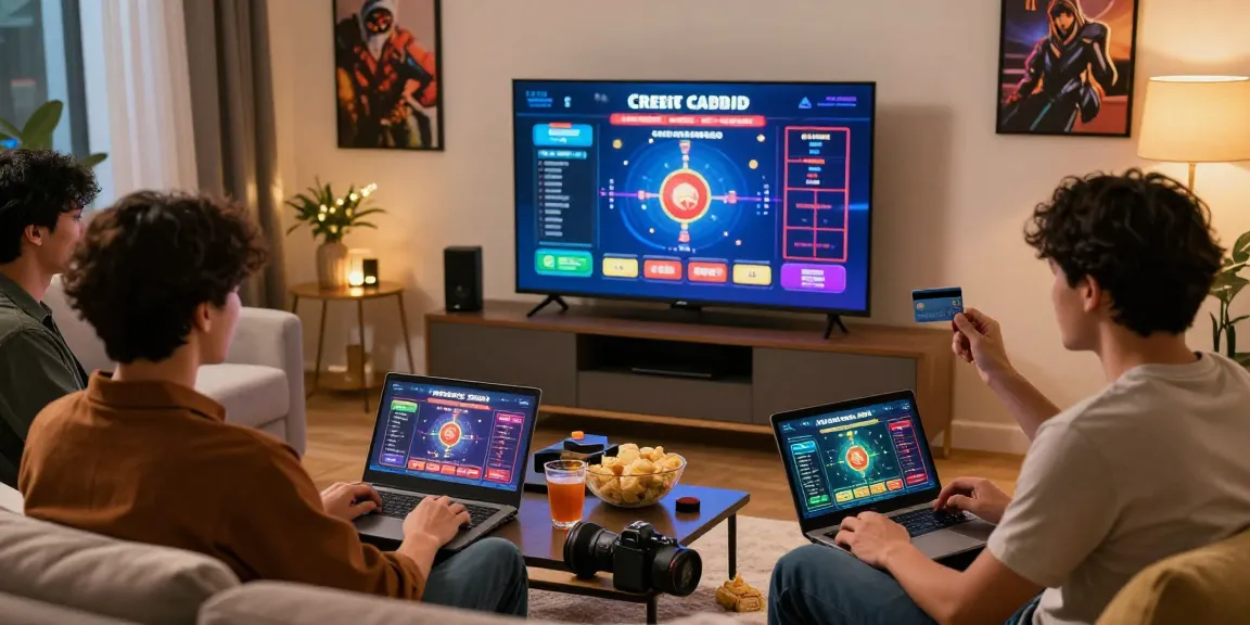 Exciting gaming scene at scoarch.org.uk featuring friends engaging with credit card casinos.