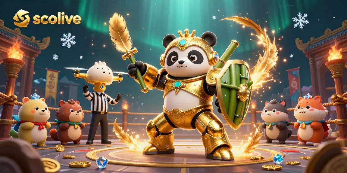 Socolive enhances sports betting excitement with a golden panda and immersive gaming atmosphere.