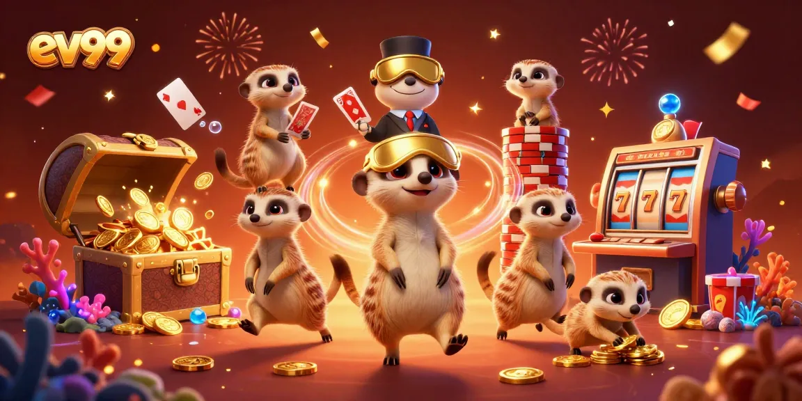 Experience the excitement of ev99 with a dynamic meerkat casino operation packed with colorful elements!